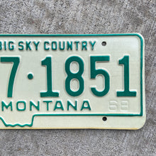 Load image into Gallery viewer, 1968 Montana License Plate Vintage Mancave Decor 37 1851
