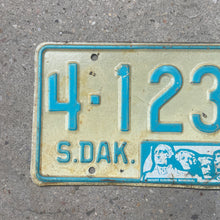 Load image into Gallery viewer, 1968 South Dakota License Plate Vintage Light Blue Wall Decor
