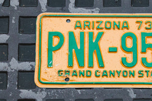 1973 Arizona License Plate Vintage Wall Decor PNK 956
