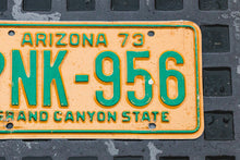 Load image into Gallery viewer, 1973 Arizona License Plate Vintage Wall Decor PNK 956
