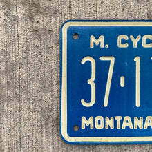 Load image into Gallery viewer, 1975 Montana Motorcycle License Plate Vintage Wall Decor 37179

