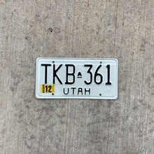 Load image into Gallery viewer, 1975 Utah License Plate Vintage Black White Auto Garage Wall Decor
