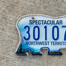 Load image into Gallery viewer, 2011 Northwest Territories Bear License Plate Vintage Holiday Wall Decor

