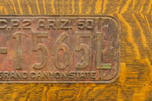 Load image into Gallery viewer, 1950 Arizona License Plate Vintage Rusty Grand Canyon State Decor
