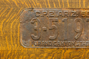 1950 Arizona License Plate Vintage Rusty Grand Canyon State Decor