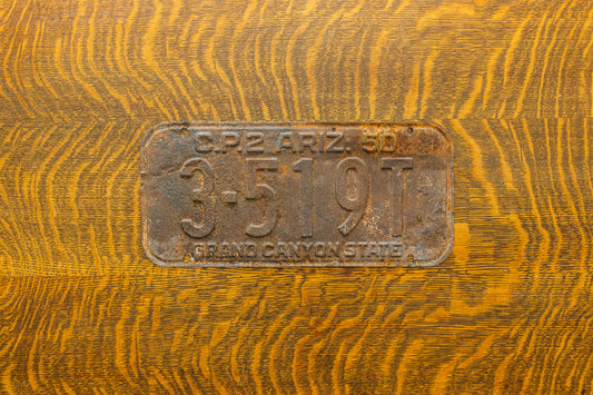 1950 Arizona License Plate Vintage Rusty Grand Canyon State Decor