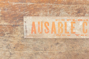 Vintage Ausable Chasm New York Bumper Sign Ephemera