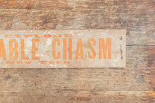 Load image into Gallery viewer, Vintage Ausable Chasm New York Bumper Sign Ephemera
