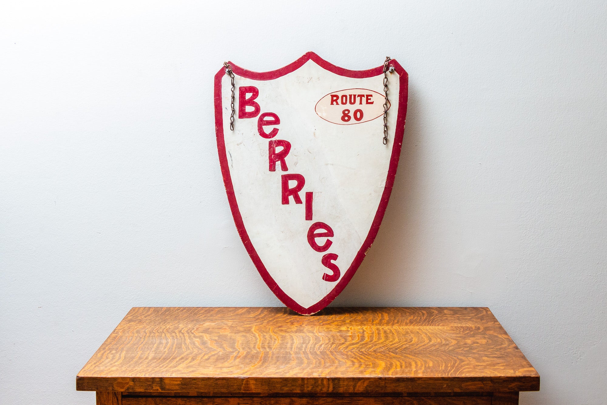 Vintage Red Berries Shield Sign Farmhouse Country Wall Decor – Eagle's ...