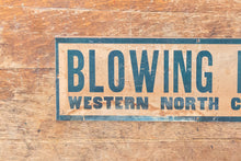 Load image into Gallery viewer, Vintage Blowing Rock North Carolina Bumper Sign Ephemera
