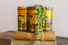 Load image into Gallery viewer, Boone Spice Tins Vintage Art Nouveau Lithograph Tins Kitchen Decor
