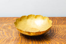 Load image into Gallery viewer, Elegant Vintage Brass Scalloped Tulip Decorative Bowl
