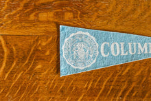 Load image into Gallery viewer, Columbia University Mini Blue Felt Pennant Vintage Dorm Decor
