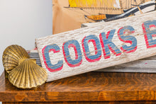 Load image into Gallery viewer, Cooks Beach Cape May New Jersey Vintage Painted Wood Sign
