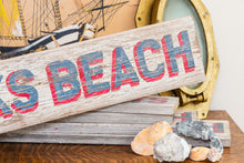Load image into Gallery viewer, Cooks Beach Cap May New Jersey Vintage Painted Wood Sign
