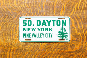 South Dayton License Plate Vintage New York Pine Valley City Christmas Wall Decor