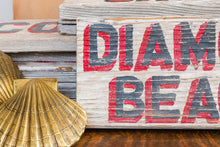 Load image into Gallery viewer, Diamond Beach Cap May New Jersey Vintage Painted Wood Sign

