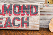 Load image into Gallery viewer, Diamond Beach Cap May New Jersey Vintage Painted Wood Sign
