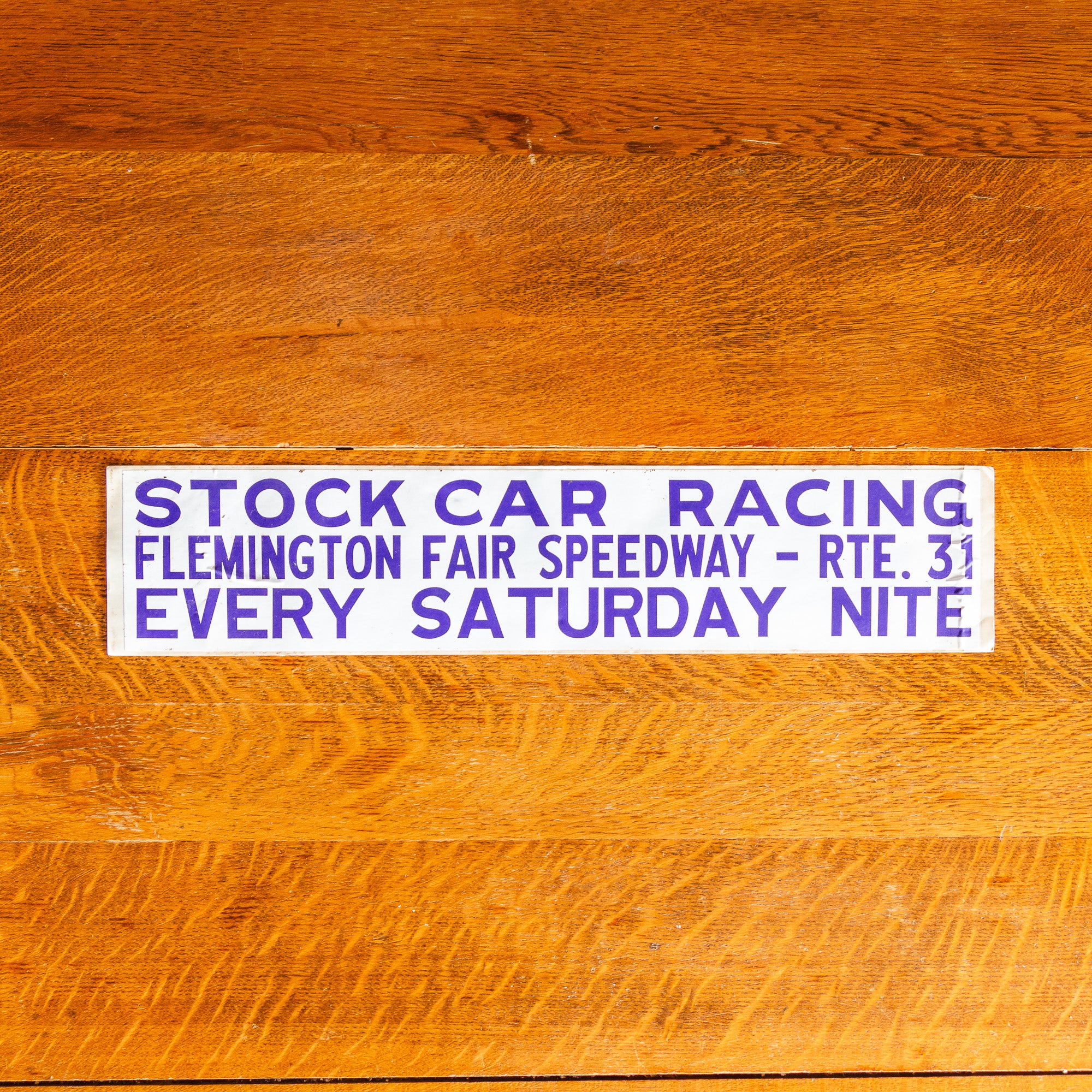 1970s Flemington Fair Speedway Stock Car Racing Sign | Vintage Motorsp ...