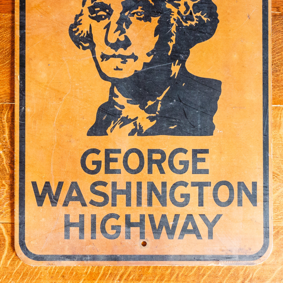 1960s George Washington Highway Sign Vintage Wall Decor – Eagle's Eye Finds