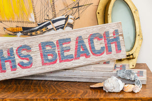 Highs Beach Cap May New Jersey Vintage Painted Wood Sign