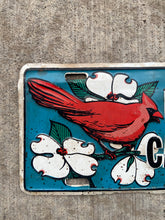 Load image into Gallery viewer, North Carolina Booster License Plate Vintage Blue NC State Bird Wall Decor
