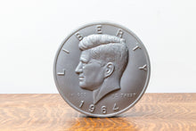 Load image into Gallery viewer, JFK 1964 Half Dollar Vintage Collectible Coin Shaped Bank
