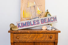 Load image into Gallery viewer, Kimbles Beach Cape May New Jersey Vintage Painted Wood Sign
