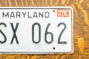 1981 Maryland License Plate Vintage Wall Decor JSX-062
