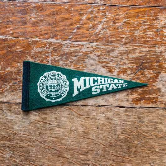 Michigan State University Mini Felt Pennant Vintage College Wall Decor