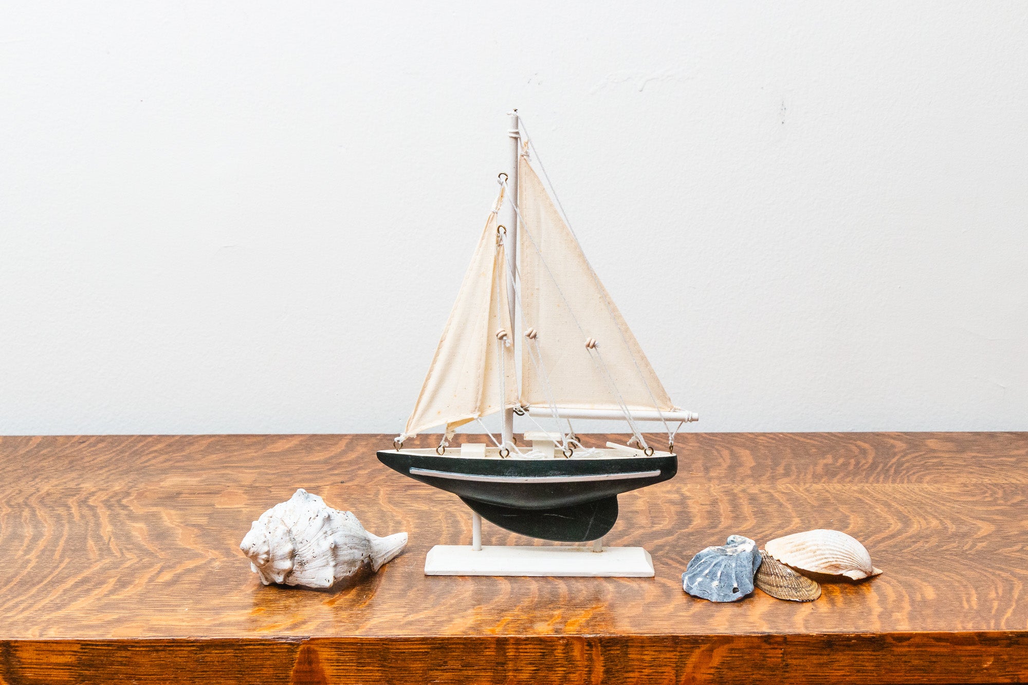 Wood Model Boat Vintage Nautical Ship Coastal Decor – Eagle's Eye Finds