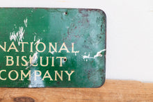 Load image into Gallery viewer, National Biscuit Company Sign Vintage Green Kitchen Wall Decor
