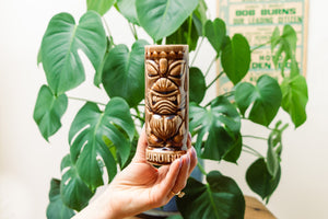 Luau Hut Ku God Tiki Mug - Retro Tropical Barware