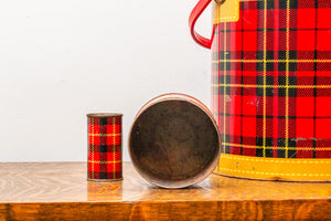 Tartan Coffee Tin - Lowry Co. Philly - Plaid Fall Decor