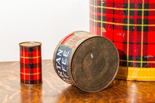 Load image into Gallery viewer, Tartan Coffee Tin - Lowry Co. Philly - Plaid Fall Decor
