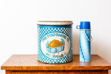 Load image into Gallery viewer, Vintage Blue Pretzel Tin, Pre-ferd Baking Co, New Jersey
