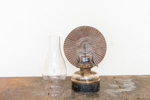 Load image into Gallery viewer, Queen Anne No 2 Oil Lamp with Reflector Rustic Wall Decor
