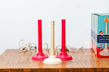 Load image into Gallery viewer, 1950s Royalite Christmas Candles Vintage Midcentury Decor
