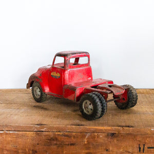 Tonka Toys Red Semi Truck Cab #675-5 | Vintage 1950s Toy Truck