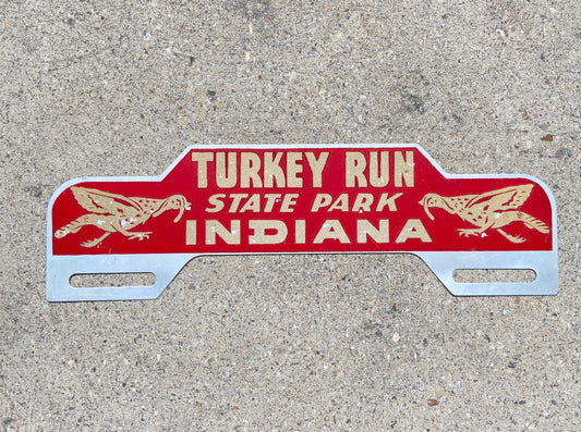 Turkey Run State Park Indiana License Plate Topper Vintage