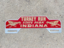 Load image into Gallery viewer, Turkey Run State Park Indiana License Plate Topper Vintage
