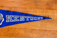 Load image into Gallery viewer, University of Kentucky Felt Pennant Vintage Blue College Wall Decor
