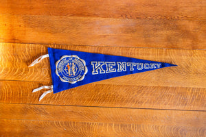University of Kentucky Felt Pennant Vintage Blue College Wall Decor