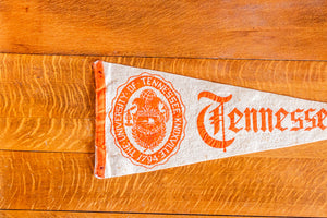 University of Tennessee Felt Pennant Large Vintage Vols College Decor