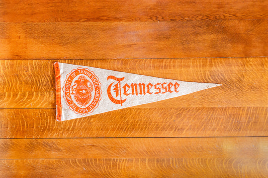 University of Tennessee Felt Pennant Large Vintage Vols College Decor
