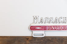 Load image into Gallery viewer, University Massachusetts Amherst License Plate Topper Vintage
