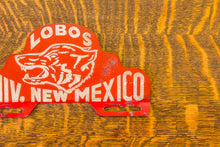 Load image into Gallery viewer, University of New Mexico Lobos License Plate Topper Vintage
