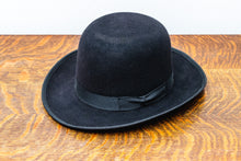 Load image into Gallery viewer, Vintage Black Bowler Derby Hat by Gohn Bros with Box
