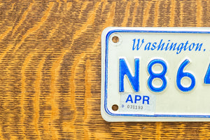1985 Washington DC Motorcycle License Plate N8646 District Columbia Tag 1986