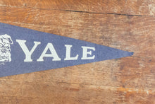 Load image into Gallery viewer, Yale University Blue Felt Pennant Vintage College Wall Decor
